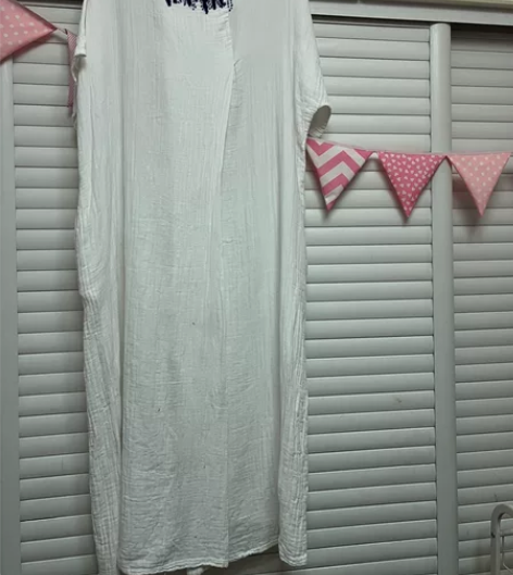 文艺风双层棉纱裙子，很长很肥，喜欢这种感觉...