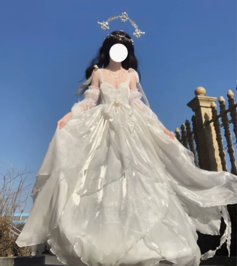 IS Me洋装 虞人泪白色短款 退坑出，可...