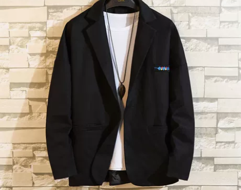 休闲西装外套男士潮流春秋季韩版修身帅气小西...