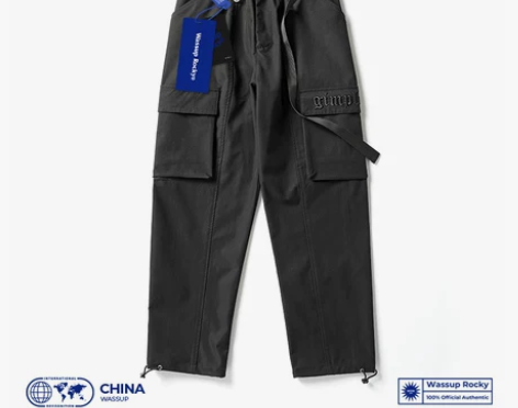 Wassup Rocky秋冬款工装裤男士美...