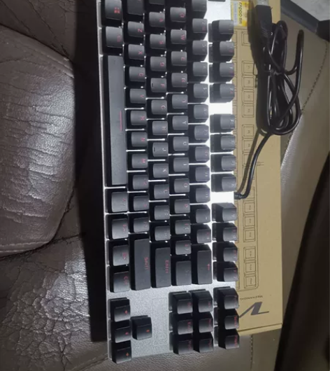 雷柏V500合金版机械键盘 电脑吃鸡游戏键...