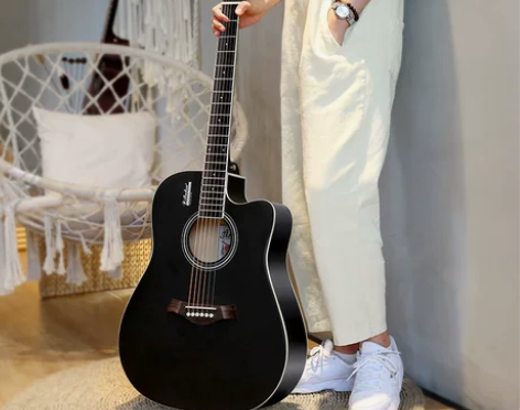 安德鲁单板民谣吉他初学者学生40寸41寸吉...