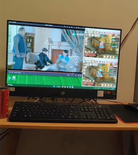 惠普战66一体机，锐龙R5-5500U，6...