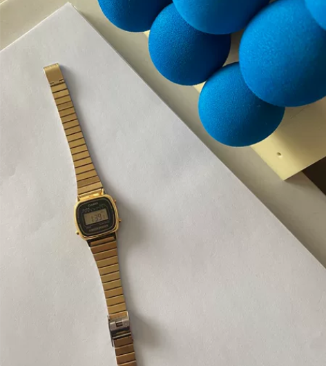 casio旗舰店复古潮流小金表男女石英手表...