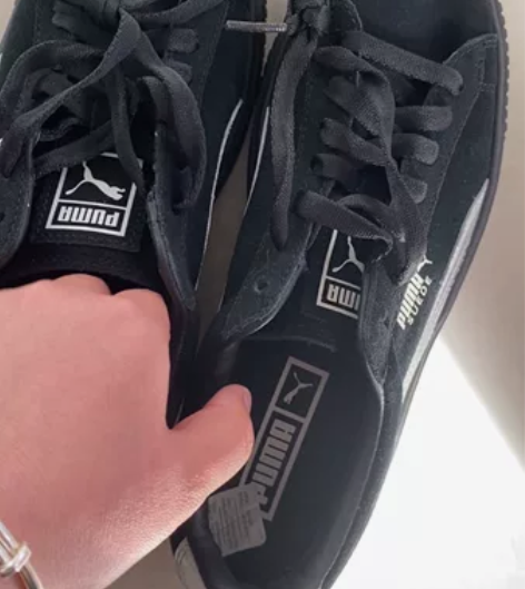 彪马镭射款绝版 38码 保真有瑕疵拍了图 ...