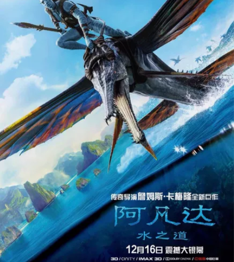 全国万达影城 60元阿凡达2水之道IMAX...