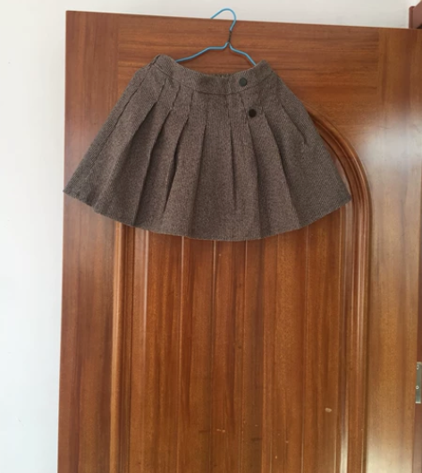 女士毛呢半身裙百褶裙 学院风百褶短裙冬季靴...