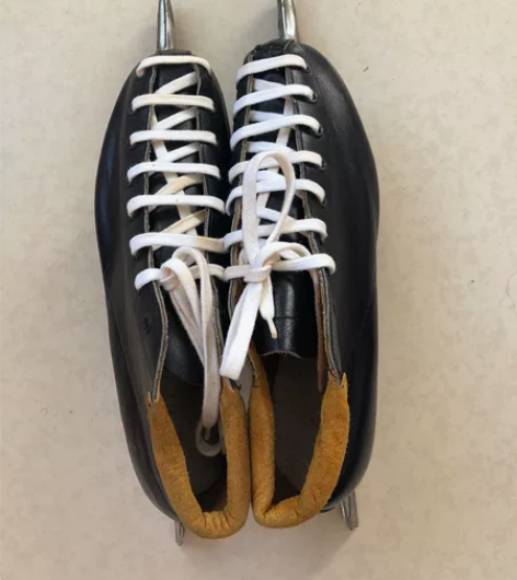 七、八十年代黑龙江牌全牛皮速滑冰刀鞋，男鞋...