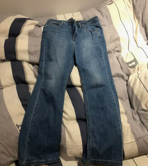 背带牛仔裤 可拆卸背带 两穿只穿过一次 几...