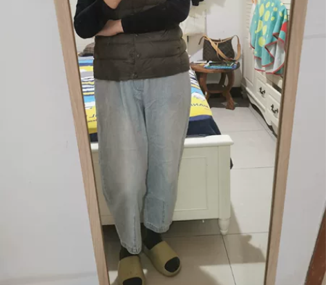 阔腿萝卜裤，超级舒服的牛仔棉，怀孕到6个月...