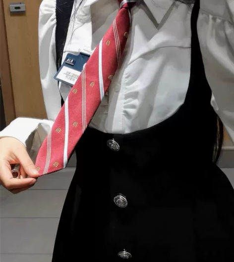 画解 校园小说女主 假两件连衣裙女秋学院风...