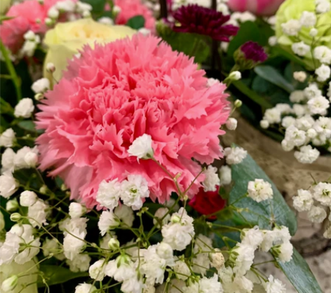 花篮花架铁艺花篮 花店团购的花篮、花没了蓝...