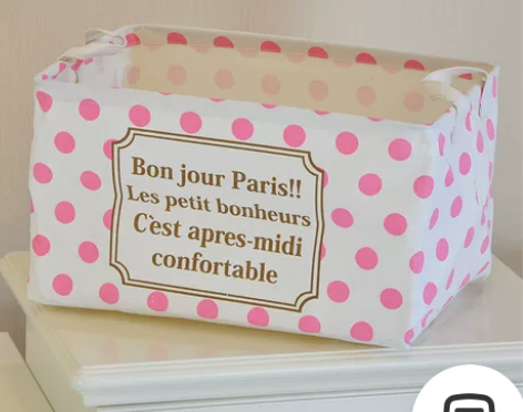 全新棉麻布艺桌面收纳筐可折叠防水衣物玩具杂...