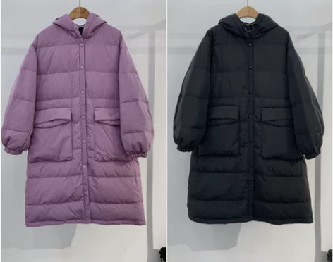 朝花夕拾羽绒服黑色M码一件，160的 自己...