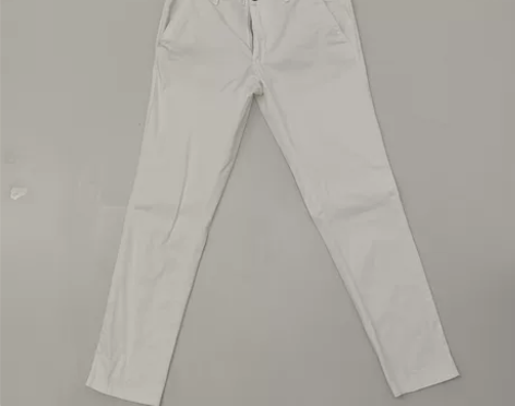 Zara man 男 白色修身休闲裤 长裤...