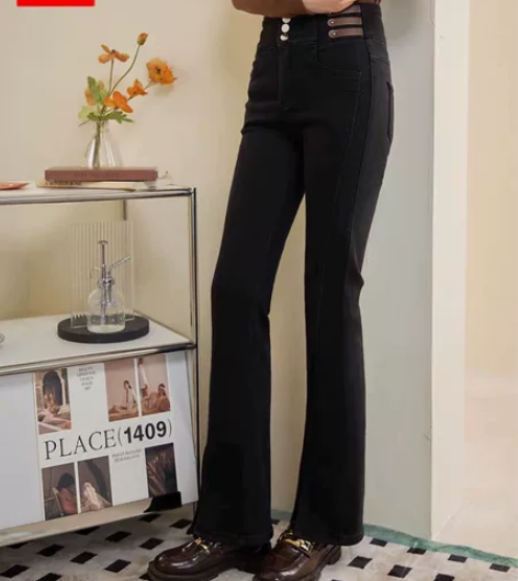 IEF/爱依服高腰牛仔裤女2022年冬季新...