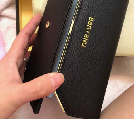 钱包女长款三折2022新款女士皮夹时尚真皮...