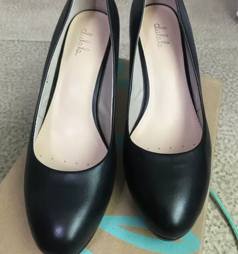 达芙妮杜拉拉系列女鞋高跟鞋黑色工作鞋 38...