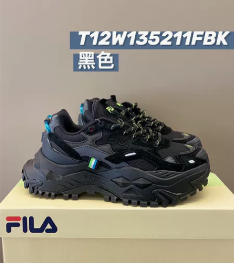 斐乐硬糖少女老爹鞋@欧阳娜娜同款 【黑色】...