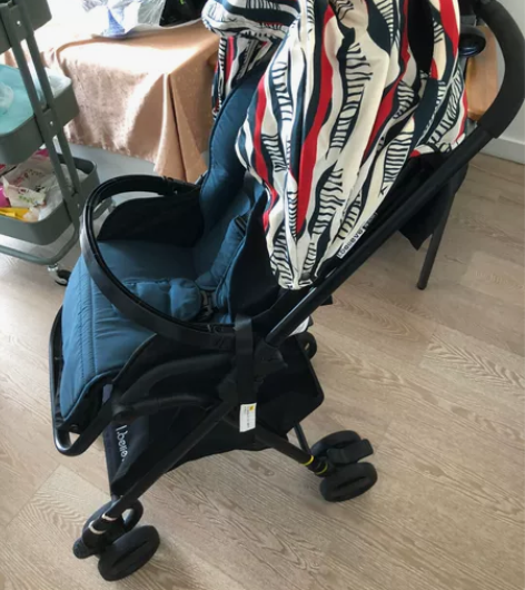 爱贝丽高景观可折叠婴儿车，老款。 优点：轻...