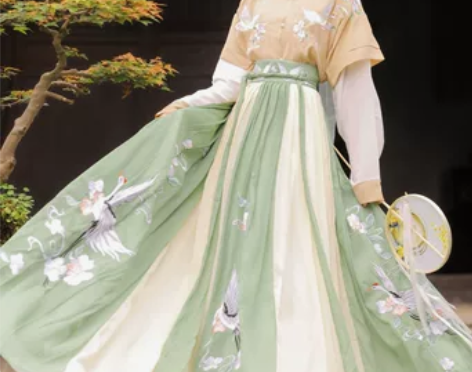 玉术 汉服 原创正品坦领唐制齐腰儒裙春夏…...