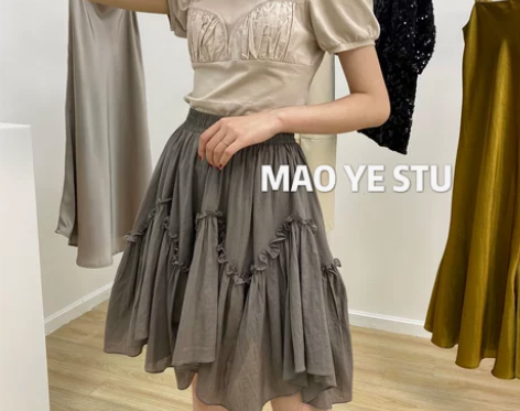 韩国高腰显瘦东大门ins层层a字蓬蓬裙蛋糕...