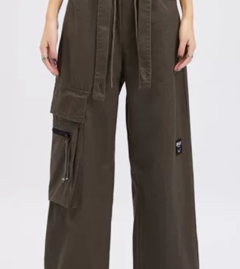 美式高街工装裤女复古潮牌宽松直筒休闲阔腿裤...