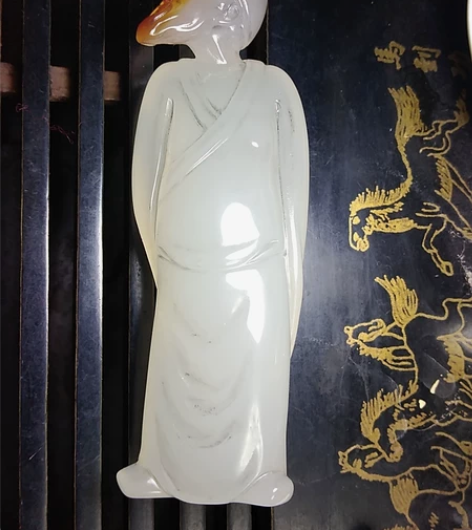 高风亮节(宋式人物，旧工)  玉髓雕刻。优...