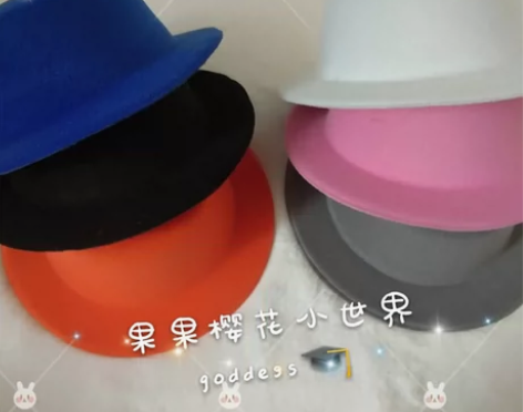 棉花娃娃 20cm 玩偶 礼帽 黑色 樱花...