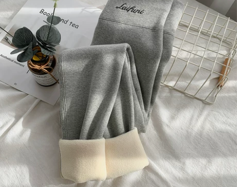 羊羔绒打底裤女外穿高腰秋冬季加绒加厚东北大...