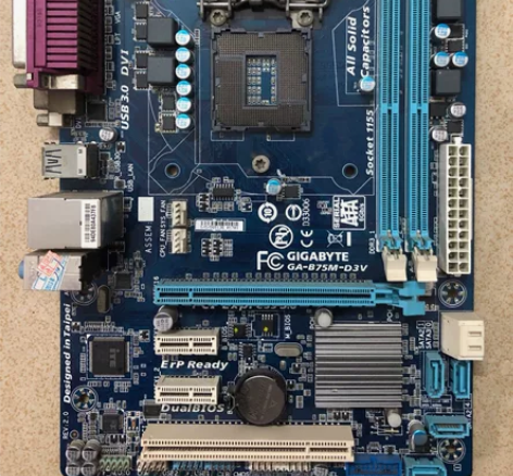 闲置技嘉B75D3V,带挡板自用正常无问题...