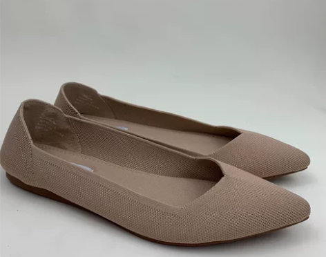 外贸出口正品王妃同款飞织平底单鞋8码 美码...