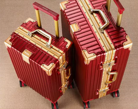 登机箱 箱子登机箱红色结婚行李箱新娘陪嫁箱...