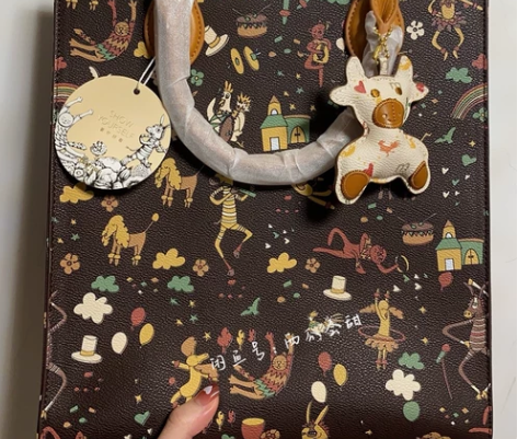 bromen bags/不莱玫   棕色花...