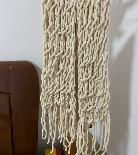 图一自己织的围巾，质量都挑好的。全新，用不...