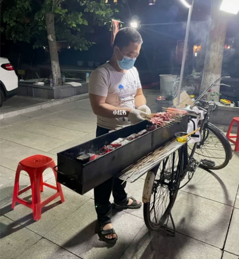 二八28大杠自行车烤串设备，溜达串，一套，...