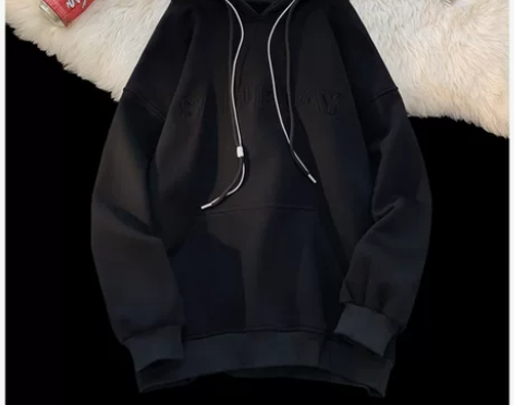 港风加绒连帽卫衣男女冬季新款潮牌ins设计...