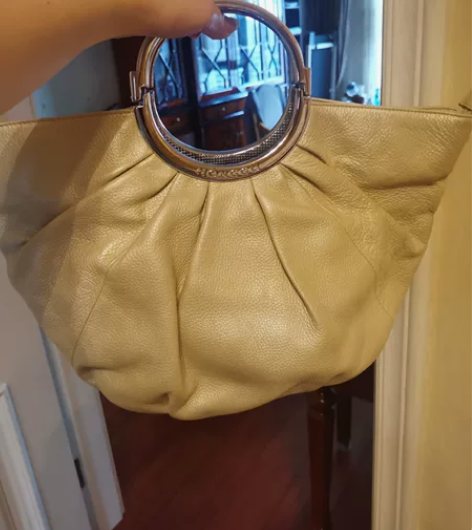 红谷 真皮田园风手提包 配裙子绝绝子几乎全...