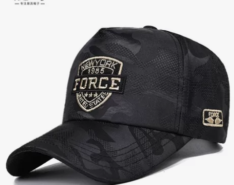 高顶鸭舌帽子男士春秋新款潮牌硬顶大脸棒球帽...