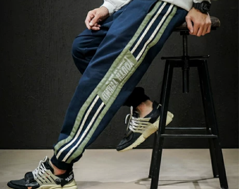 秋冬季加绒加厚潮牌工装裤男士宽松大码运动裤...