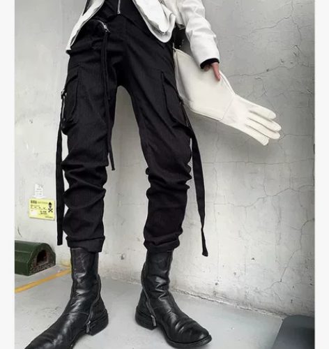 IAMCPLUS 桑妮 暗黑机能风工装多口...