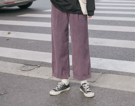 【现货】忠犬小八梨形自制y高腰复古宽松直筒...