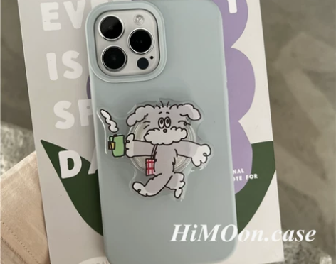 INS小众蓝灰液态硅胶适用苹果14prom...