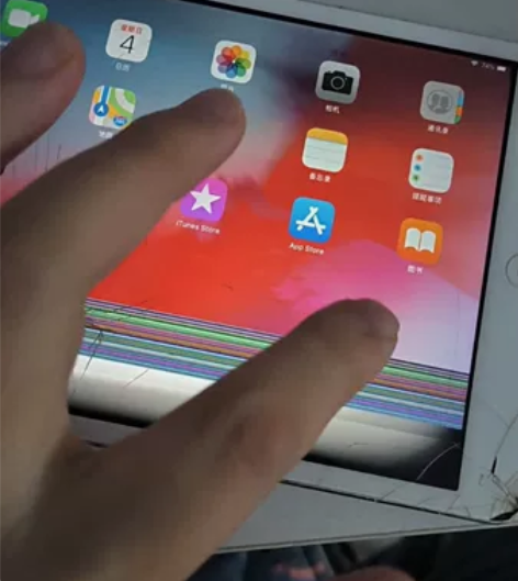 ipad mini2  16g   摔的太...