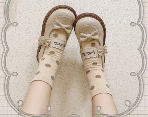 甜心曲奇 GURURU原创大头娃娃鞋可爱蝴...