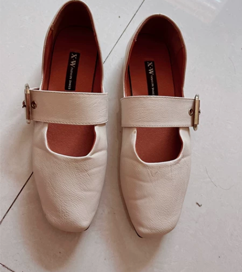 平底单鞋女37码浅口时尚淑女玛丽珍鞋百搭方...