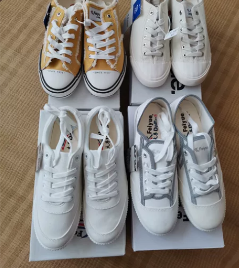 国潮飞跃帆布鞋全新正品 已更新 [火][火...