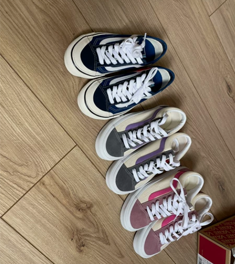 全新vans香芋紫汽水清新配色男女板鞋.全新带吊牌.当时买了...