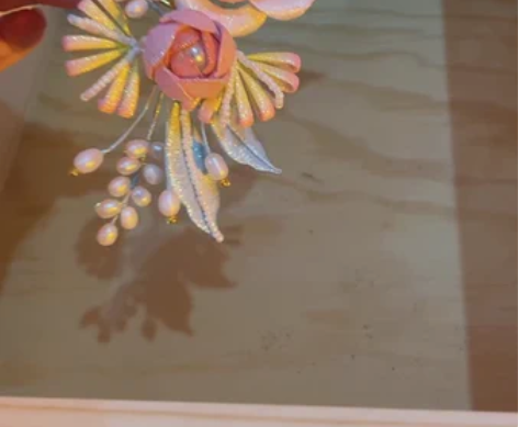 汉服古风发簪发冠幻彩卷边玫瑰及玫瑰排簪 幻...