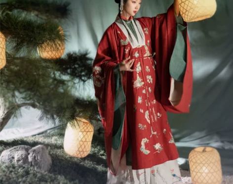 （9折代拍）瞳莞汉服*绣花直领披风*百蝶穿...